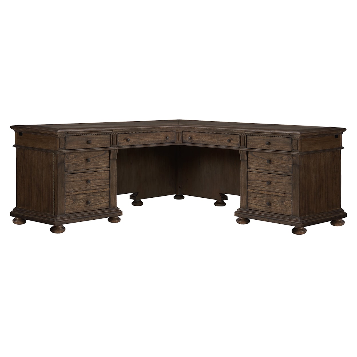 Hekman Wellington Estates Office Executive L-Shape Desk