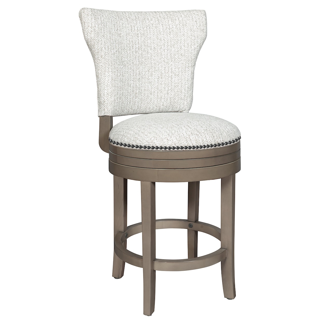 Hekman Upholstery Leland III Swivel Counter Stool