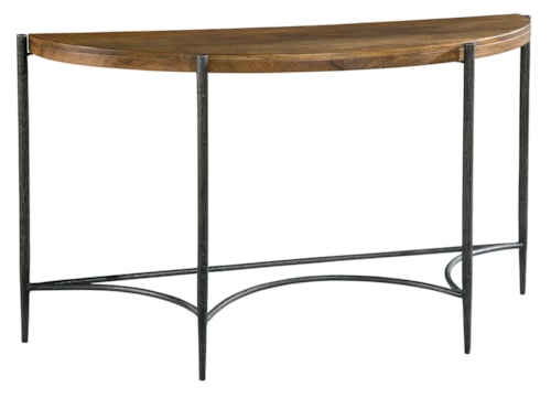 Hekman Demilune Table With Forged Legs
