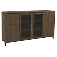 Rustic Entertainment Center with 4-Doors