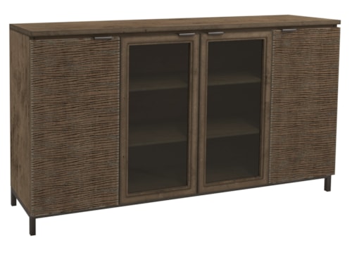 Rustic Entertainment Center with 4-Doors