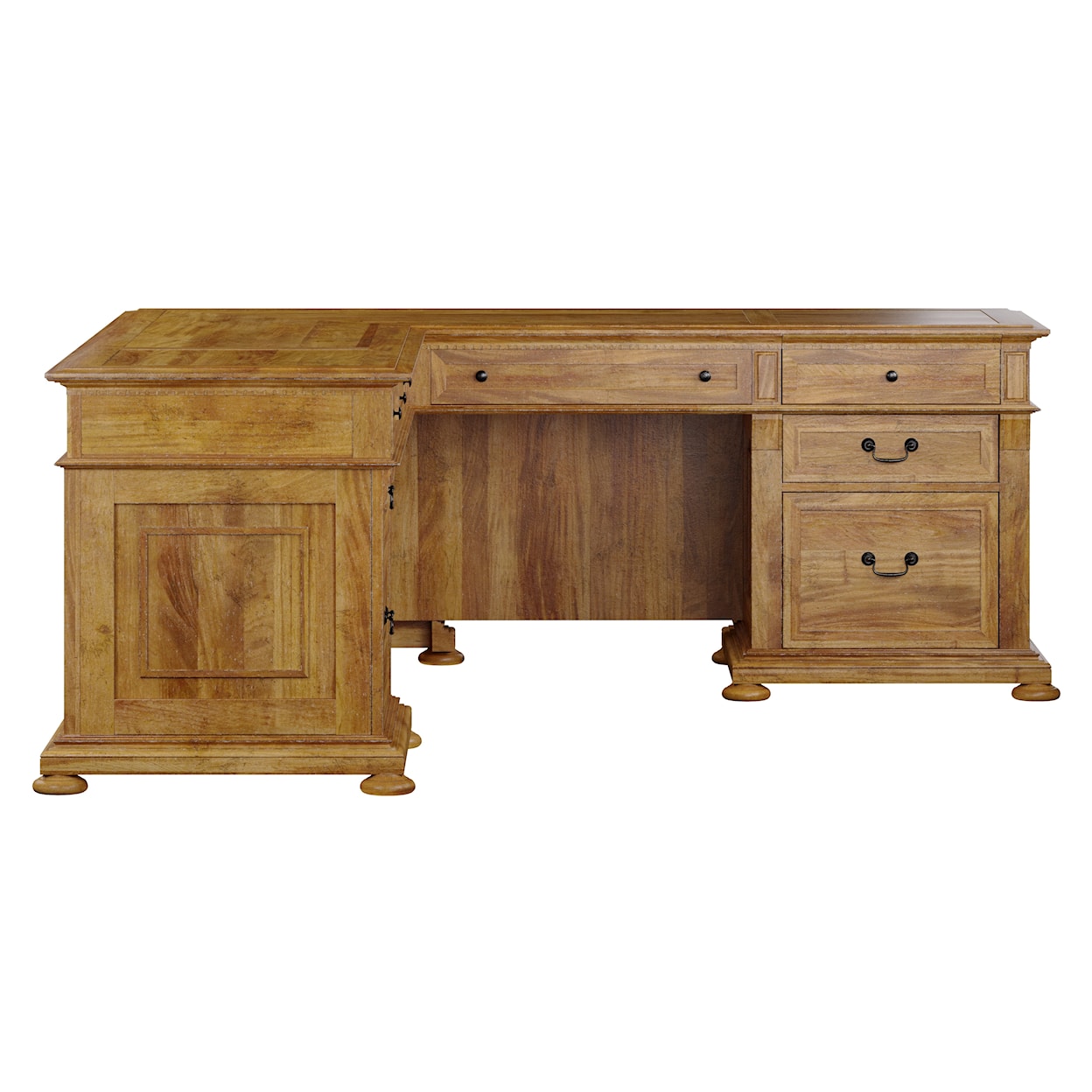 Hekman Wellington Hall Office Executive L-shape Desk