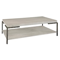 Rectangular Coffee Table with Low Shelf