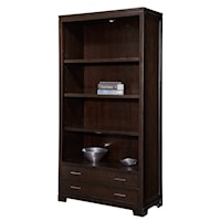 Hekman Mocha Transitional Bookcase