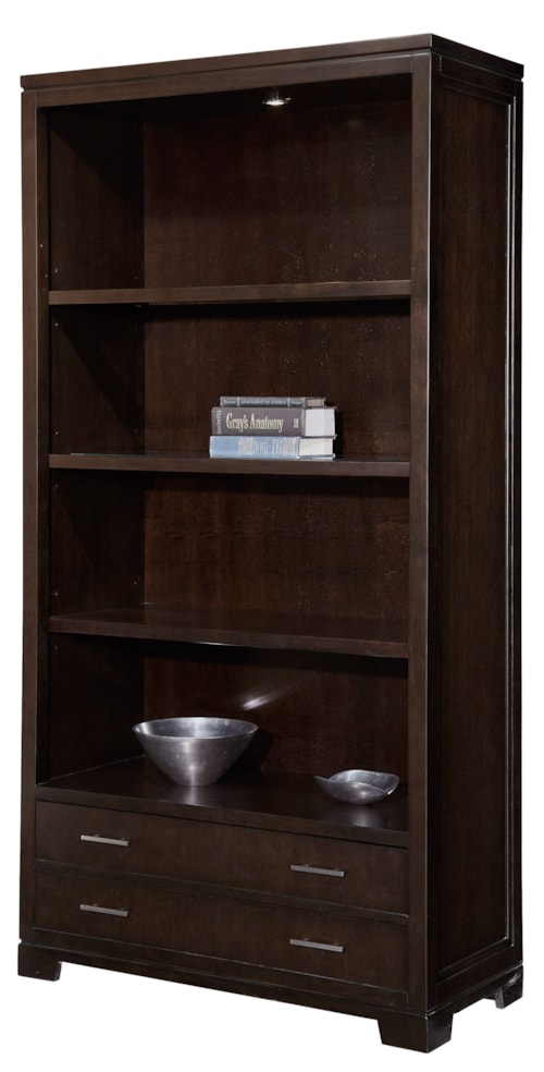 Hekman Mocha Transitional Bookcase