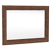 Traditional Landscape Mirror with Beveled Glass