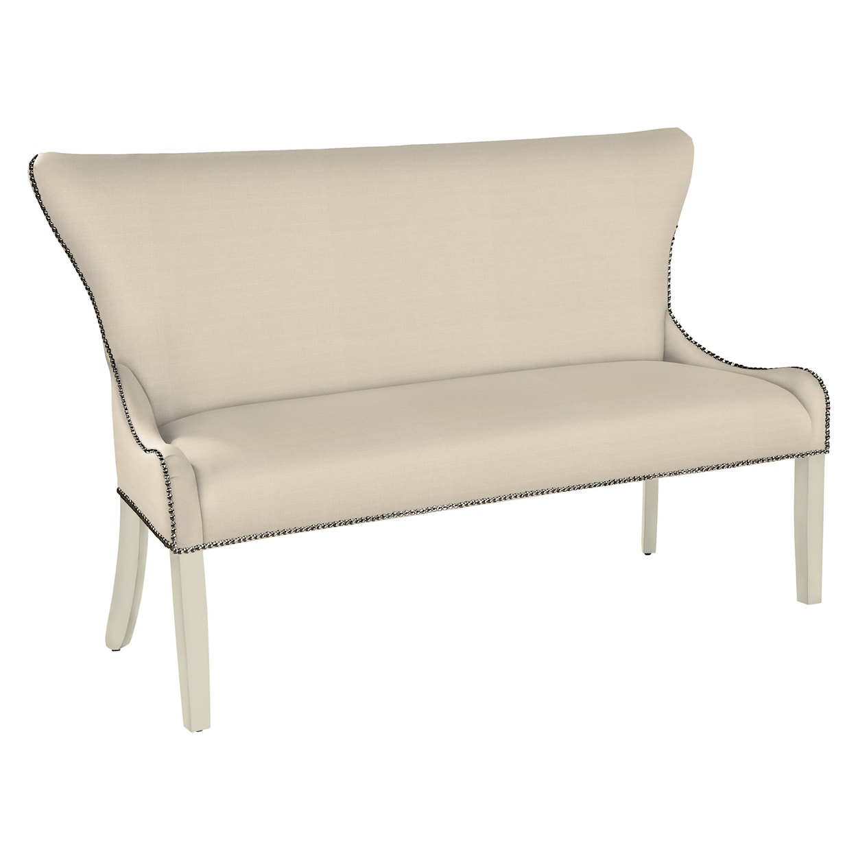 Hekman Upholstery Christine Settee with Nailheads