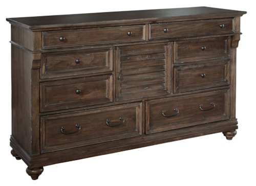 Hekman Louvered Dresser