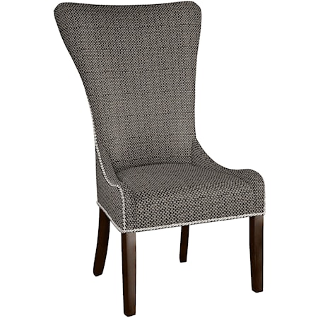 Christine Hostess Chair with Nailheads