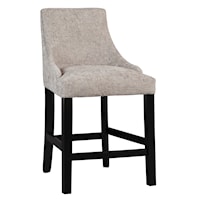 Contemporary Full Back Upholstered Counter Stool