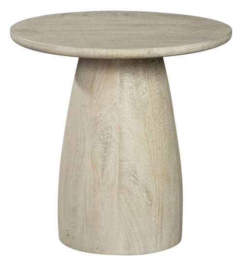 Contemporary End Table with Conical Pedestal Base
