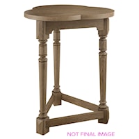 Clover Transitional Chairside Table