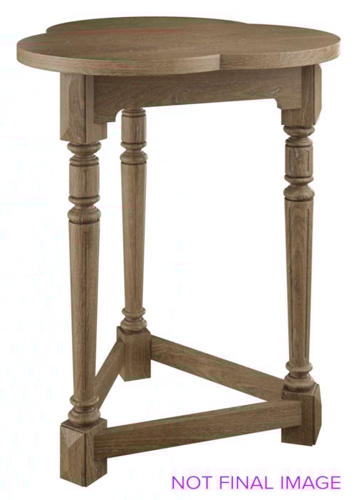 Clover Transitional Chairside Table