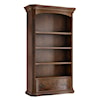 Hekman Old World Walnut Burl Executive Center Bookcase