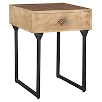 Contemporary Chairside Box End Table