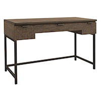 Rustic 3-Drawer Desk with Solid Mango Wood