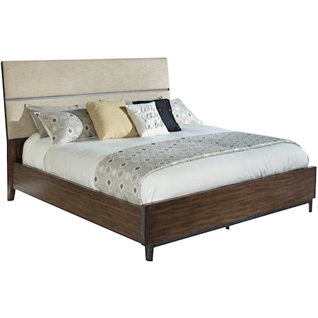 Queen Upholstered Panel Bed