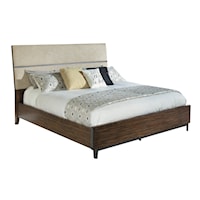 Contemporary Queen Upholstered Panel Bed
