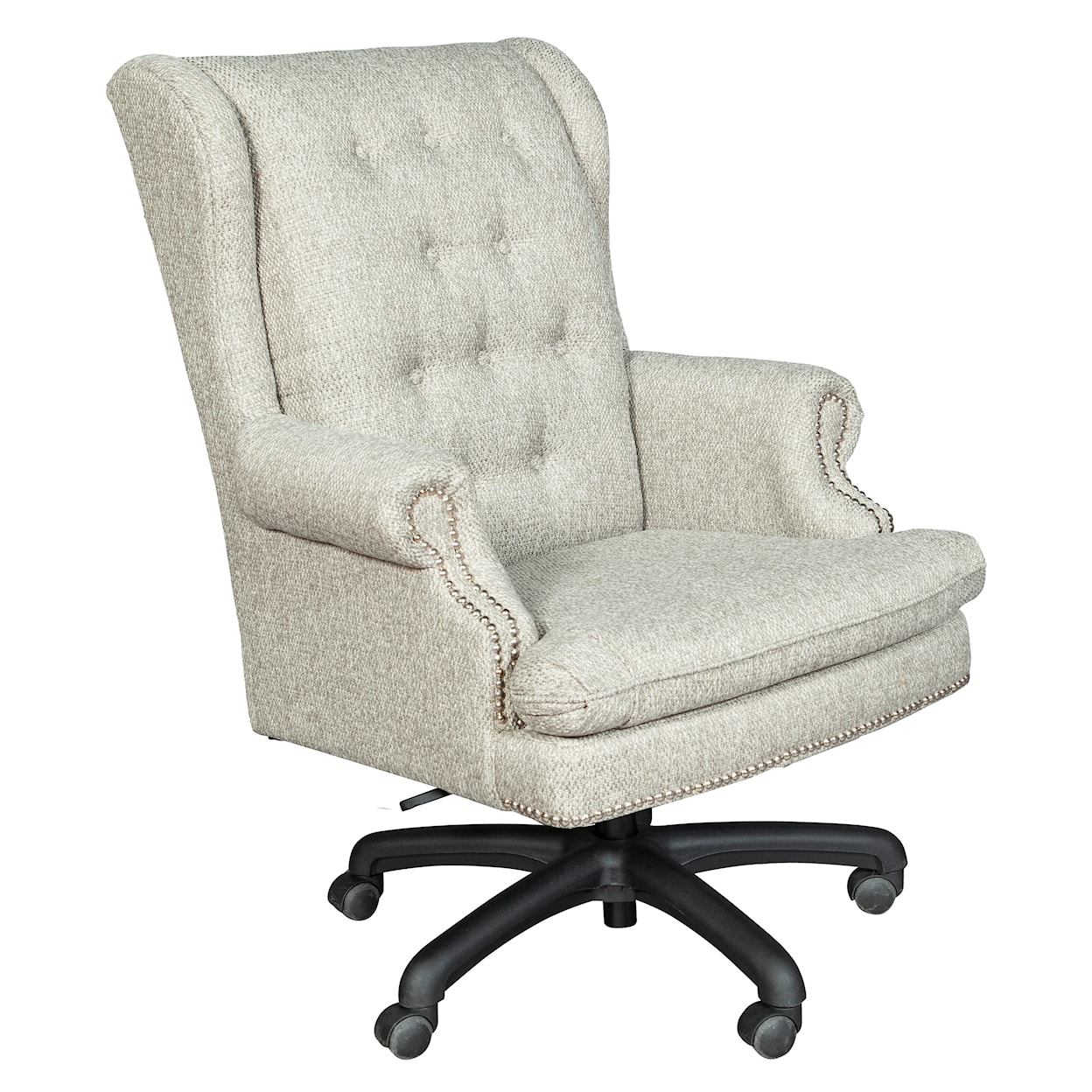 Hekman Upholstery Valencia Office Chair with Buttons
