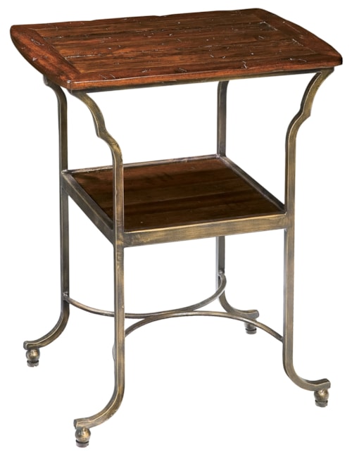 Hekman Metal Base Side Table