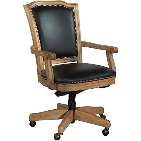 Wood Frame Desk Chair