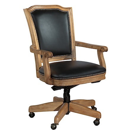 Wood Frame Desk Chair
