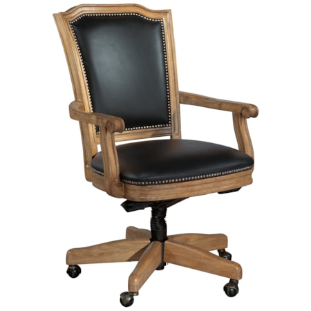 Wood Frame Desk Chair