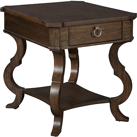 Single Drawer Lamp Table