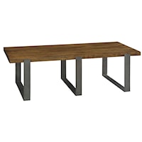 Hekman Iron Strapping Rectangular Coffee Table