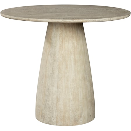 Contemporary Pub Table with Conical Pedestal Base