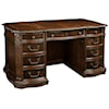 Hekman Old World Walnut Burl Junior Executive Desk