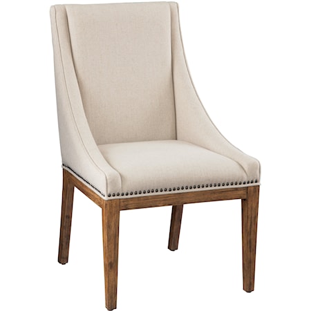 Contemporary Upholstered Sling Dining Chair