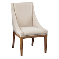 Contemporary Upholstered Sling Dining Chair
