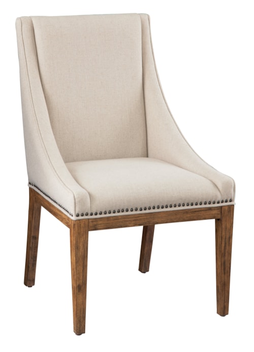 Contemporary Upholstered Sling Dining Chair
