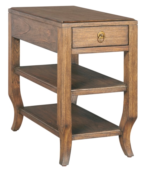 Transitional Chairside Table with Single Drawer
