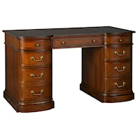 Round Front Pedestal Desk