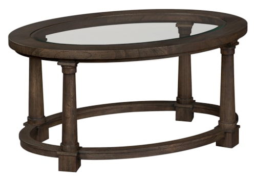 Glass Oval Coffee Table