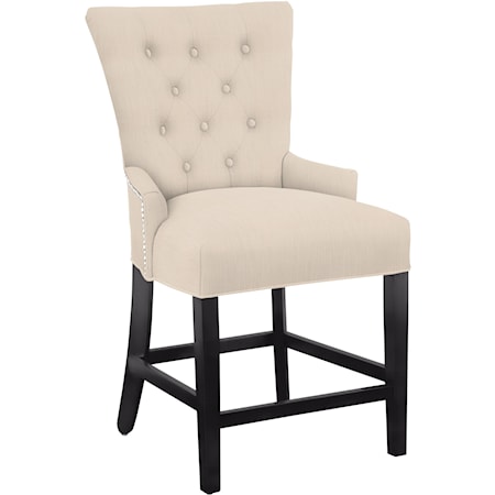 Sonya Counter Stool with Nailheads