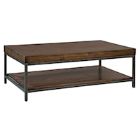 Hekman Planked Top Rectangular Coffee Table