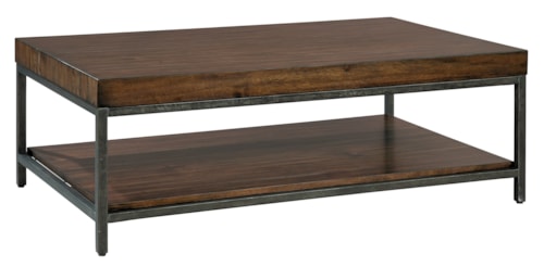 Hekman Planked Top Rectangular Coffee Table