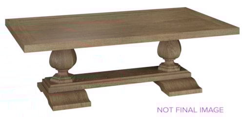 Rect Ped Coffee Table