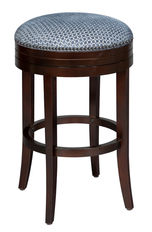 Contemporary Upholstered Swivel Barstool