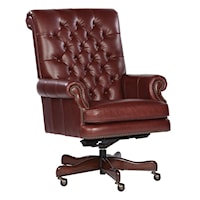 Hekman Executive Tilt Swivel Chair Merlot