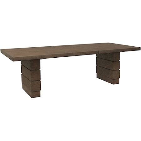 Rustic Rectangular Dining Table with Solid Mango Wood
