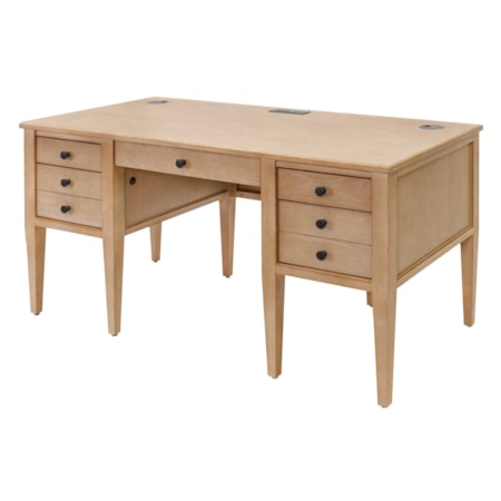 Half Pedestal Desk