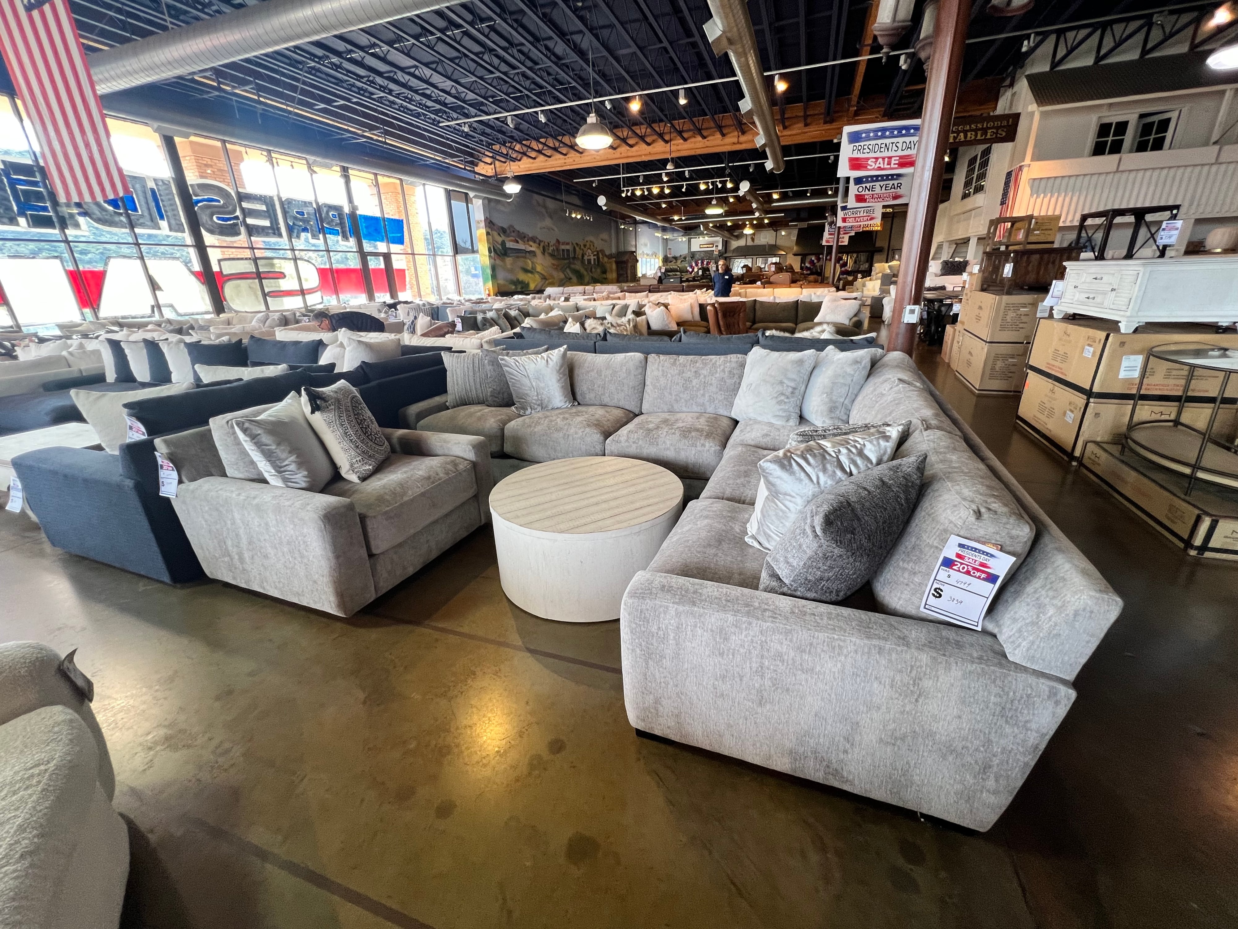 JMD Furniture 1600 AC16002 PC Angel Cloud Tux Estate Sofa Sectional