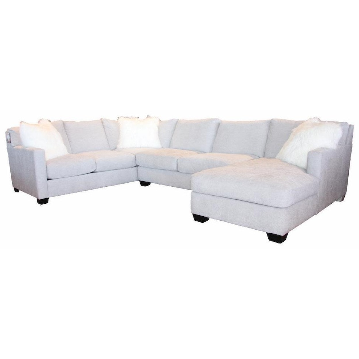 JMD Furniture 1300 3 PC Down Sectional