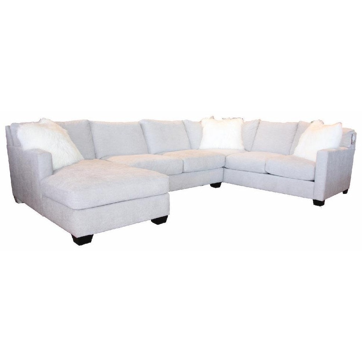 JMD Furniture 1300 1300-3 PC Down Chaise Sectional