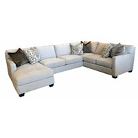 1300-3 PC Down Chaise Sectional