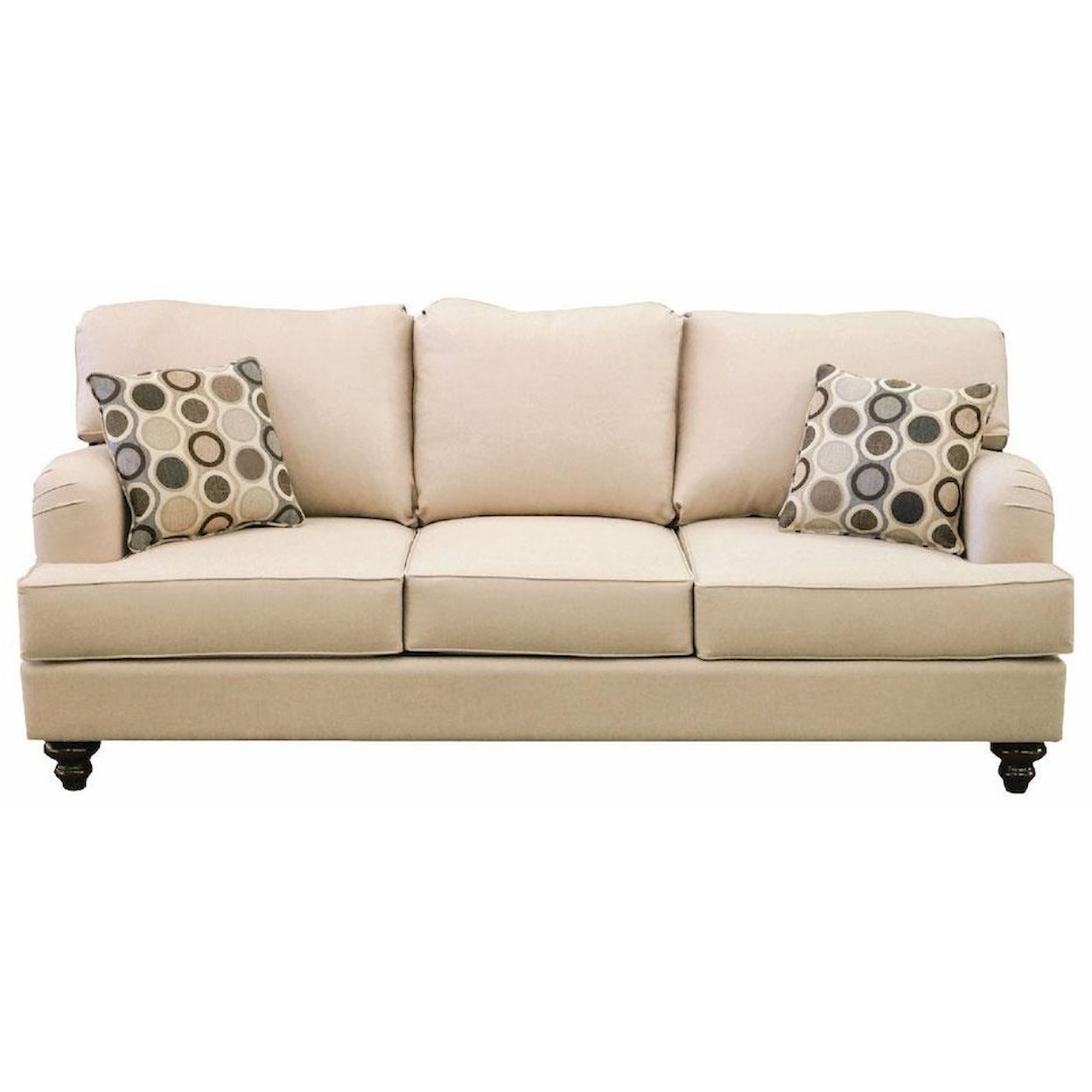 Sussex Upholstery Co. Charlotte Charlotte 3 Cushion Sofa